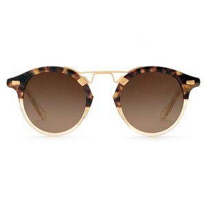 KREWE Eyewear | St. Louis Blonde Tortoise to Champagne Polarized